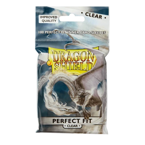 Dragon Shield Perfect Fit Clear kártyavédő fólia (100 db) - felültöltős