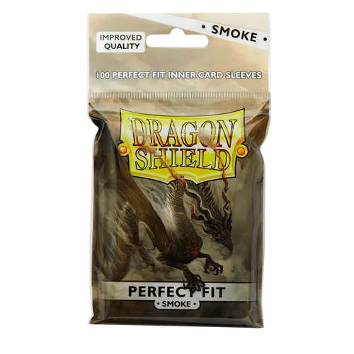 Dragon Shield Perfect Fit Smoke kártyavédő fólia (100 db) - felültöltős