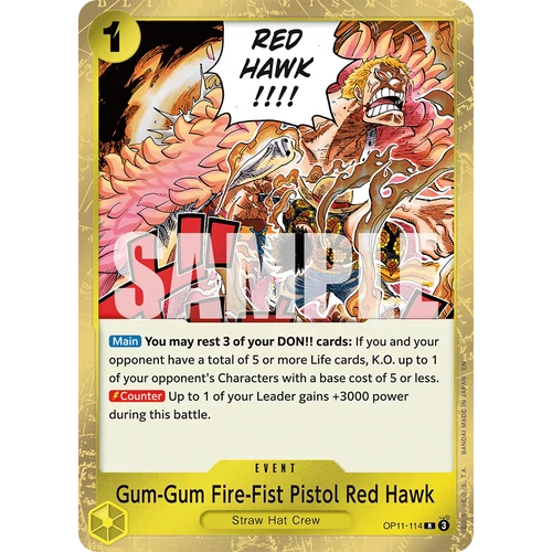 Gum-Gum Fire-Fist Pistol Red Hawk (OP11-114)