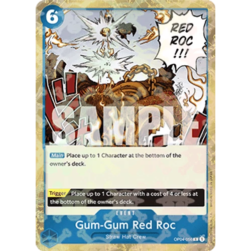 Gum-Gum Red Roc (OP04-058) Jolly Foil
