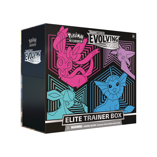 Evolving Skies Elite Trainer Box (Vaporeon, Espeon, Glaceon & Sylveon)